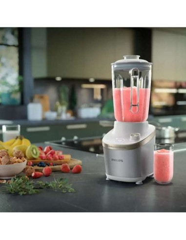 PHILIPS Високоскоростен блендер серия 7000 1500W ProBlend Ultra стъклена кана бял