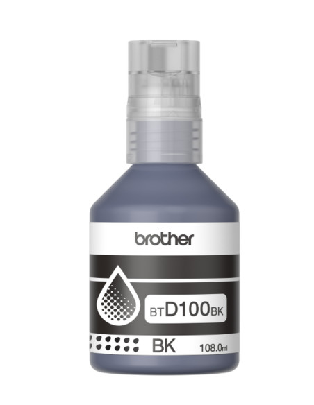Бутилка с черно мастило Brother BT-D100BK