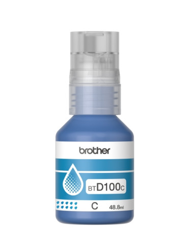 Бутилка с циан мастило Brother BT-D100C
