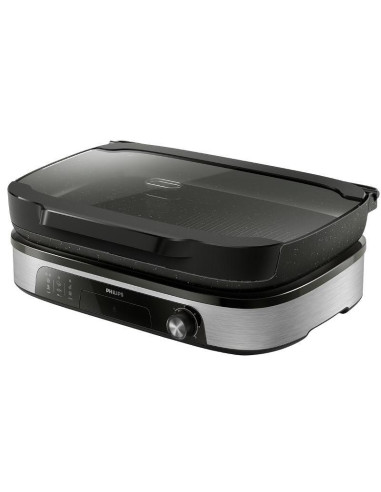 PHILIPS Contact Grill 5 температурни настройки стъклен капак 2400W