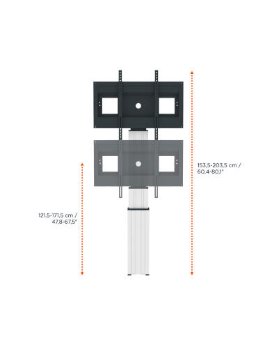 celexon Professional Plus electrically height-adjustable display stand Adjust-42100W