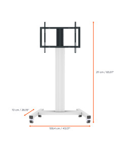 celexon Professional Plus Display Trolley Fixed-42100-LP Landscape/Portrait 2