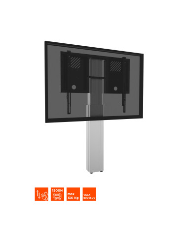 celexon Expert electric height adjustable display stand Adjust-4275WS with wall mounting