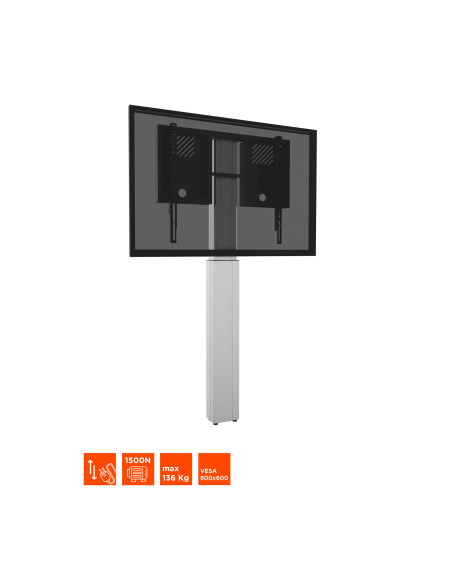 celexon Expert electric height adjustable display stand Adjust-4286WS with wall mounting
