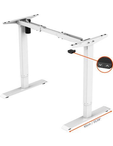 celexon electric height adjustable desk Economy eAdjust-71121 - White