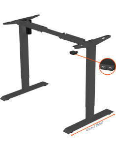 celexon electric height adjustable desk Economy eAdjust-71121 – Black 2