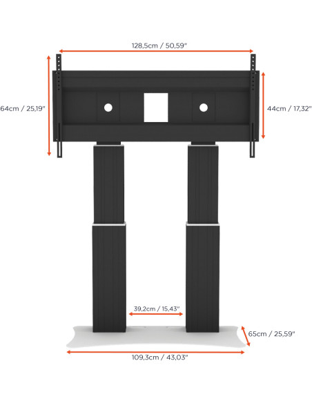 celexon Expert electric height adjustable display stand Adjust-70120PB