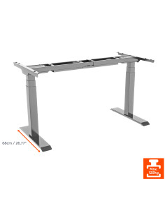 celexon electric height adjustable desk Professional eAdjust-58123 – Grey 2