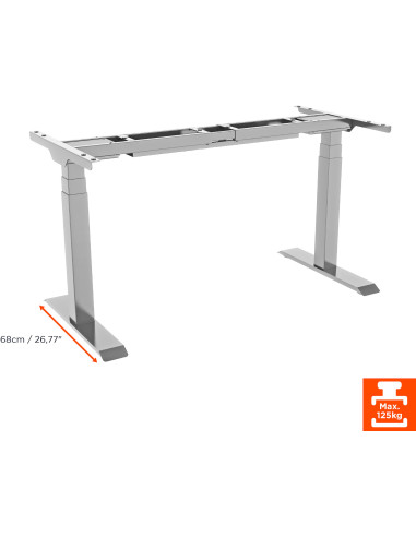 celexon electric height adjustable desk Professional eAdjust-58123 - white, incl. HPL table top