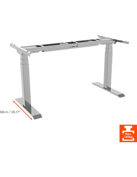 celexon electric height adjustable desk Professional eAdjust-58123 - white, incl. HPL table top