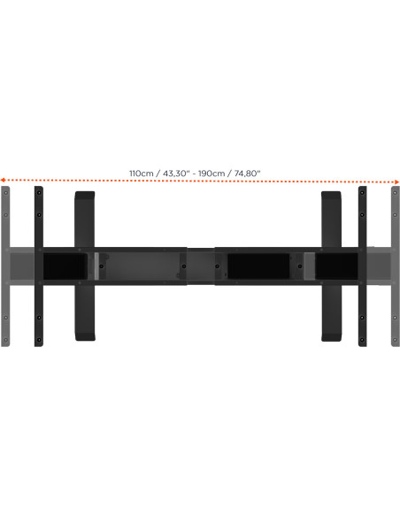 celexon electric height adjustable desk Professional eAdjust-58123 - black, incl. HPL table top