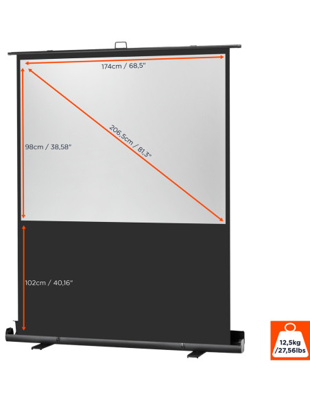celexon screen Mobile Professional Plus 180 x 102