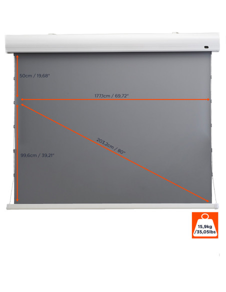 celexon HomeCinema High Contrast screen Tension80 - Dynamic Slate ALR