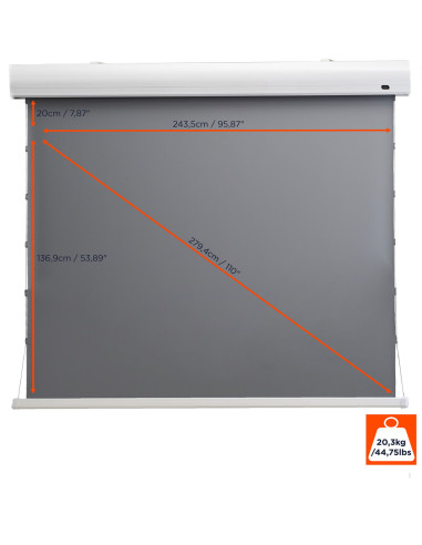celexon HomeCinema High Contrast screen Tension110 - Dynamic Slate ALR