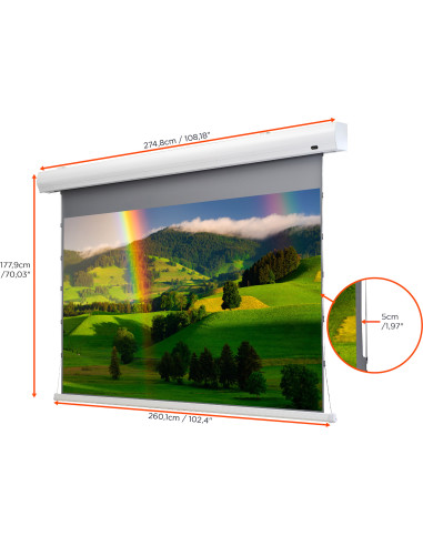 celexon HomeCinema High Contrast screen Tension110 - Dynamic Slate ALR