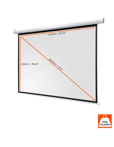 celexon basic electric screenformat 1:1, homecinema screen, projector screen, 3D screen, Full HD screen, electric screen