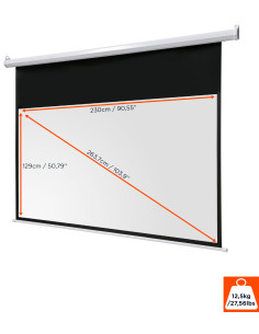 celexon basic electric screenformat 16:9, homecinema screen, projector screen, 3D screen, Full HD screen, electric screen 2