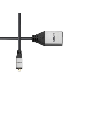 celexon Micro HDMI to HDMI M/F Adapter with Ethernet - 2.0a/b 4K 0.Professional Line