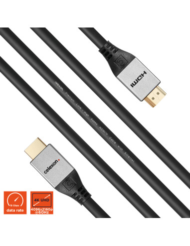 celexon HDMI cable with Ethernet - 2.0a/b 4K 7.Professional Line