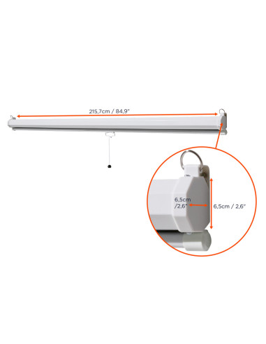 celexon basic Manual pull down screen,Format 1:1, Home cinema screen, Projection screen, 3D screen, Full HD screen, projector