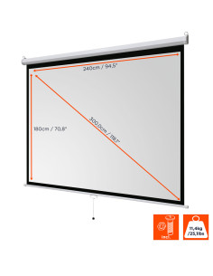 celexon basic Manual pull down screen,Format 4:3, Home cinema screen, Projection screen, 3D screen, Full HD screen, projector 2