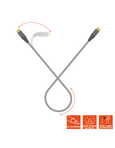 celexon F-plug satellite antenna cable 7.Professional Line
