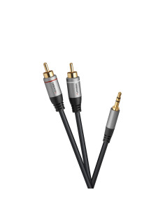 celexon 2x cinch to 3.m stereo jack audio cable 10.Professional Line