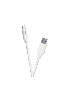 celexon USB-C auf USB-A Kabel - USB 3.2 Gen 2x1 1,weiß