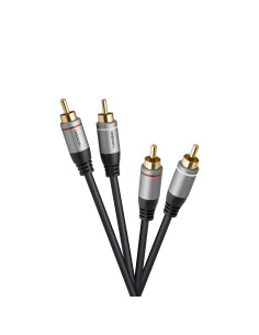 celexon 2x Cinch Stereo Audiokabel 2,Professional Line