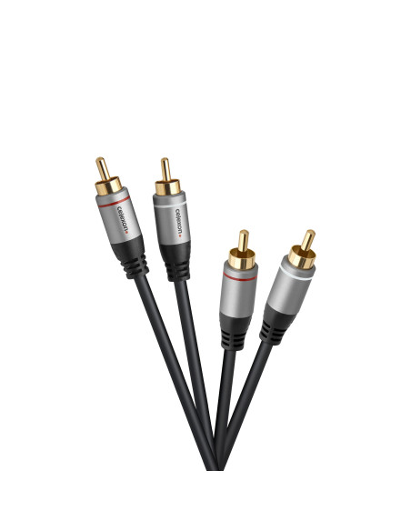 celexon 2x Cinch Stereo Audiokabel 7,Professional Line