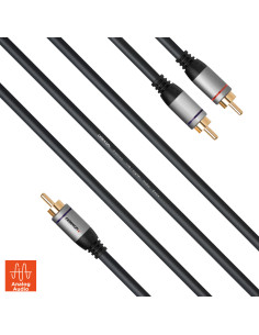 celexon Cinch auf 2x Cinch Audiokabel 2,Professional Line 2