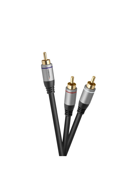 celexon Cinch auf 2x Cinch Audiokabel 3,Professional Line