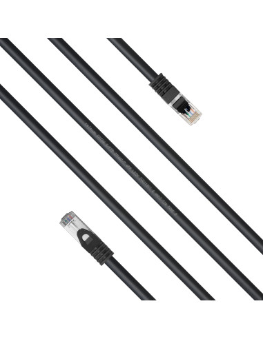 celexon CAT6A patch cable - S/FTPBlack