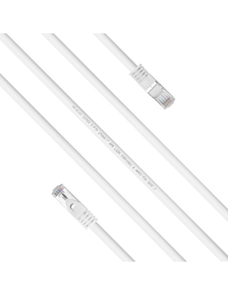 celexon CAT6A patch cable - S/FTP 0.White