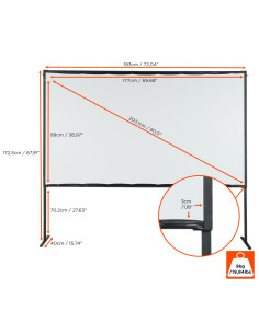 celexon Basic Line Mobile Folding Frame Screen80 2