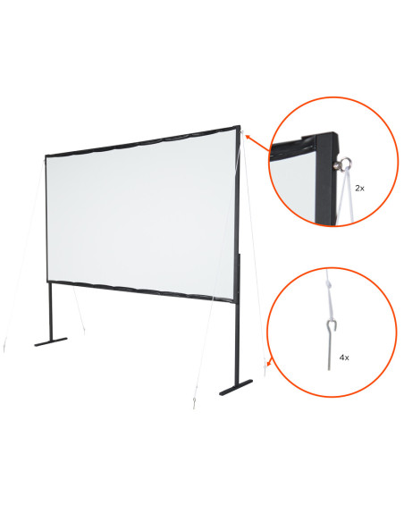 celexon Basic Line Mobile Folding Frame Screen100