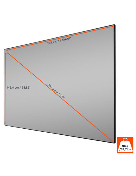 celexon CLR HomeCinema UST High Contrast Frame Screen V2.0 120