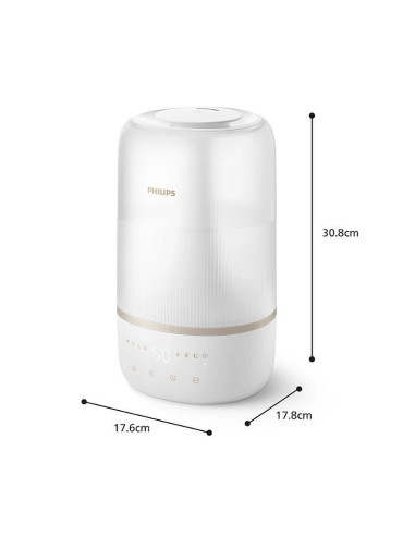 PHILIPS Овлажнител Серия 1000 До 41 m2 3 настройки бяло