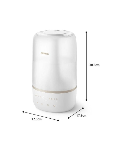PHILIPS Овлажнител Серия 1000 До 41 m2 3 настройки бяло