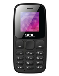 Мобилен телефон с бутони SOL B1400 ЧЕРЕН