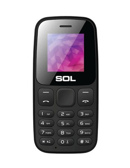 Мобилен телефон с бутони SOL B1400 ЧЕРЕН ZEUS 2