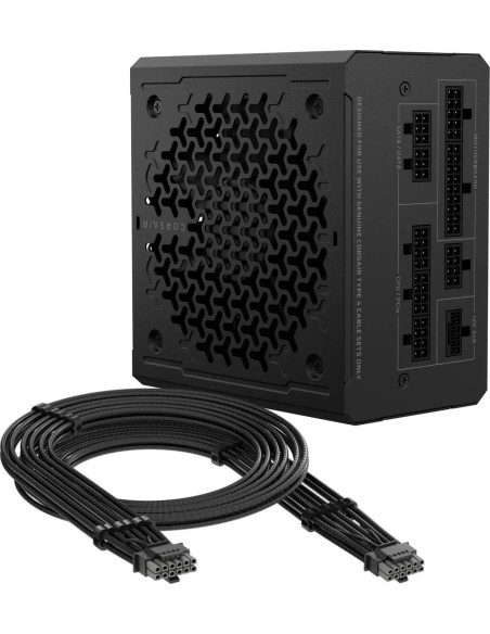 Захранване CORSAIR RMe Series RM1000e 1000 Watt ATX 3.1 PCIe 5.1, сертифицирано от Cybenetics Gold, напълно модулно.