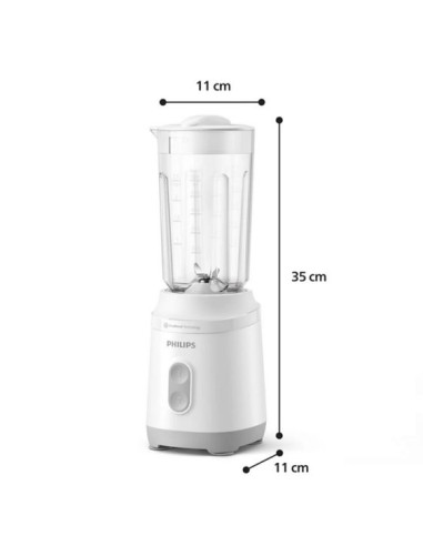 PHILIPS Мини блендер серия 3000 350W ProBlend 2 скорости бял