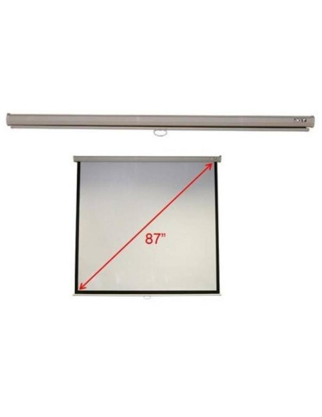 Прожекционен екран Acer M87-S01MW, 87" (1:1), 70x70" (площ 1740 mm X 1740 mm), стена и таван, матово бяло, ръчно, 5,5 кг