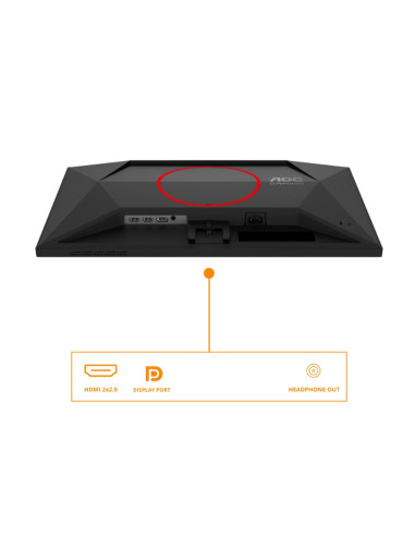 AOC 24G4ZRE, 23.8" Fast IPS WLED, 1920x1080@260Hz (OC, Native 240Hz), 1ms GtG, 0.3ms MPRT, 300cd m/2, 1000:1, Adaptive Sync, 
