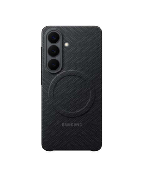 Калъф за Samsung S26 с карбонов магнит, черен