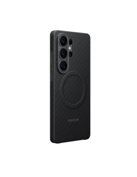 Калъф с магнит за Samsung S26 Ultra с карбонов ефект, черен
