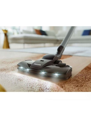 PHILIPS XD8122/10 Прахосмукачка с торба S8000 Performer LED Allergy H13 филтър Тъмночерна