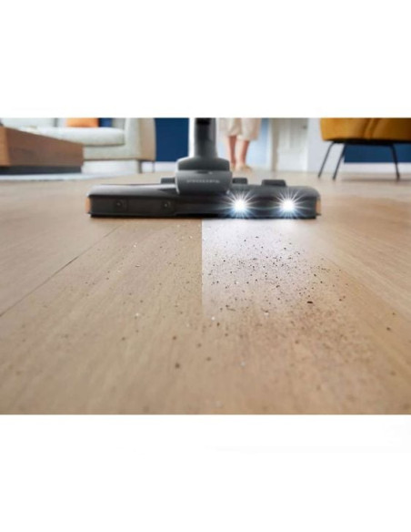 PHILIPS XD8122/10 Прахосмукачка с торба S8000 Performer LED Allergy H13 филтър Тъмночерна