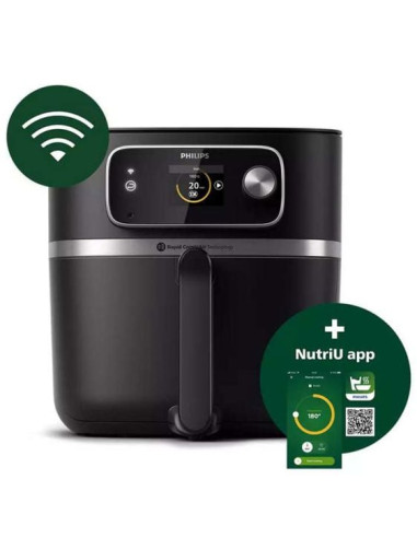 PHILIPS Airfryer Series 7000 8.3l 2200W черен Свързан с приложението HomeID